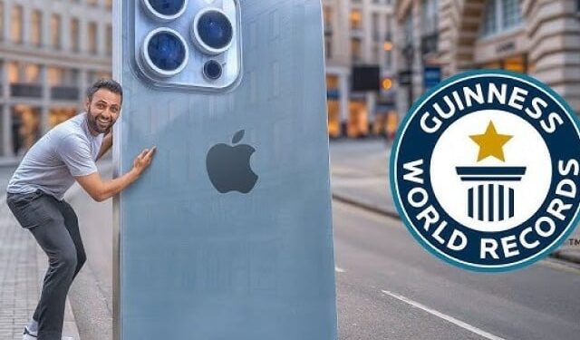 The world's largest iPhone is ready