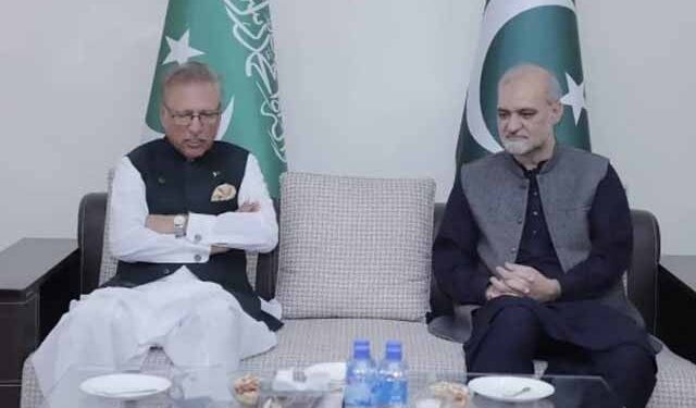 Arif Alvi's meeting with Amir Jamaat-e-Islami, consultation on the proposed constitutional amendment