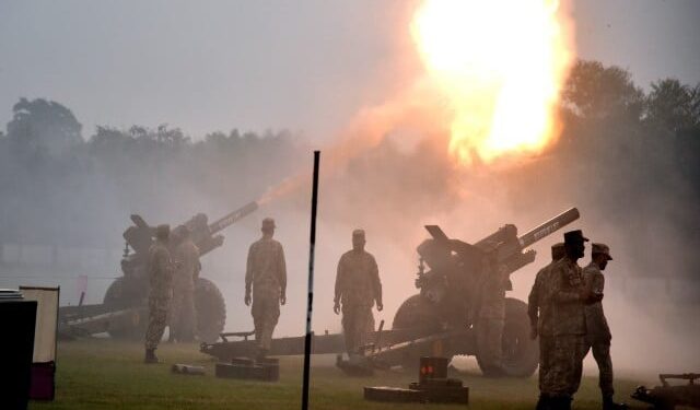 The celebration of the birth of Prophet Muhammad (PBUH), the day began with the salute of cannons