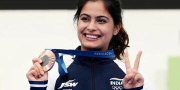 Paris Olympics; Mano Bhakar under fire for wearing medals all the time, everywhere