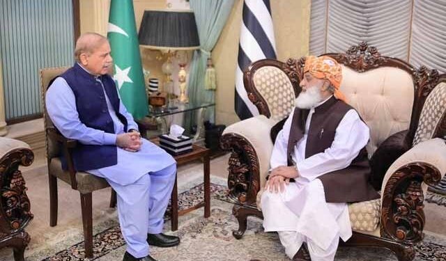 Prime Minister's meeting with Maulana Fazlur Rahman, trying to convince him about the constitutional amendment