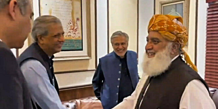 Despite Maulana Fazlur Rehman's clear denial, the government is optimistic about the constitutional amendment