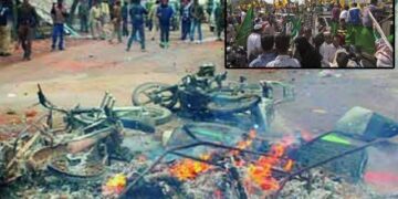India; Attack on Muslim population by fanatical Hindus on flagging of Eid Milad-ul-Nabi