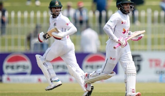 Second test; Bangladesh batting against Pakistan continues