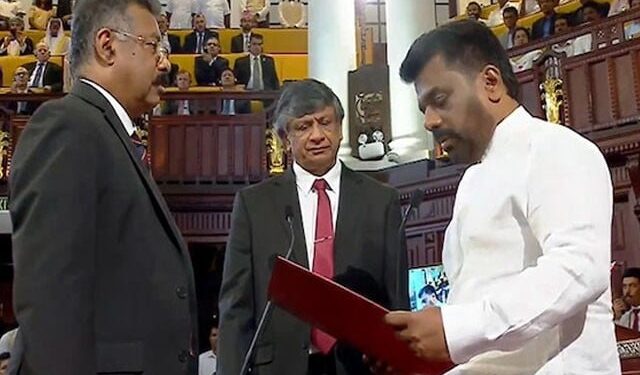 Sri Lanka's newly elected president takes oath; The Prime Minister has resigned