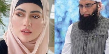 Seeing Junaid Jamshed praying for forgiveness, Sana Khan was impressed by her husband