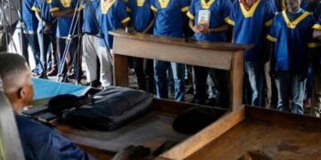 Congo; 37 people, including 3 Americans, were sentenced to death for overthrowing the government