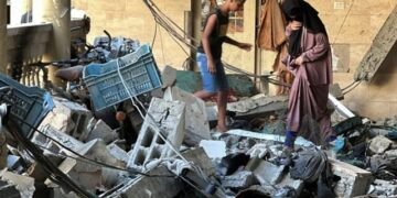 16 Palestinians were martyred in the brutal bombing of the school by the Israeli army