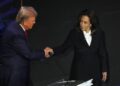 The first confrontation in the presidential election debate between Donald Trump and Kamala Harris