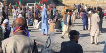 Workers clashed during the PTI convention in Balochistan