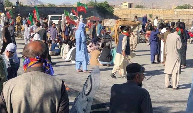 Workers clashed during the PTI convention in Balochistan