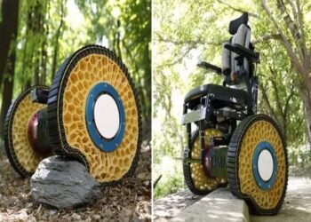 Invented a new wheel to overcome obstacles on uneven surfaces