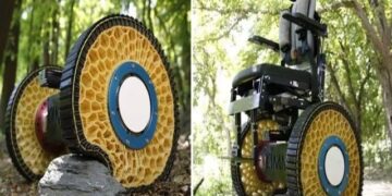 Invented a new wheel to overcome obstacles on uneven surfaces