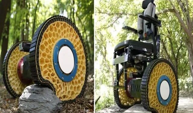 Invented a new wheel to overcome obstacles on uneven surfaces
