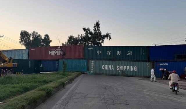 PTI protests; Barricades were erected at various places in Rawalpindi