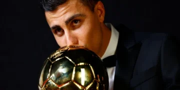 Manchester City's Rodriy won the FIFA Ballon d'Or award
