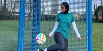 London; Somali Muslim woman player banned from football league for dress