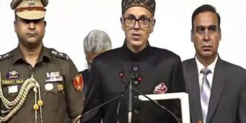 Umar Abdullah became the first Chief Minister after Occupied Kashmir became a federal unit of India