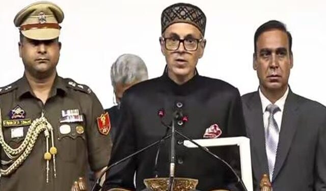 Umar Abdullah became the first Chief Minister after Occupied Kashmir became a federal unit of India