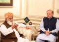 Prime Minister Shehbaz Sharif also reached Maulana Fazl ur Rehman's house without protocol