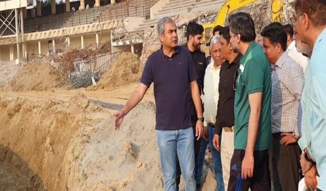 Gaddafi Stadium, Upgradation work going on fast, Chairman's visit