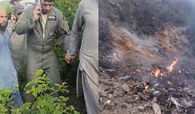 Training plane crashes in Swabi, both pilots safe