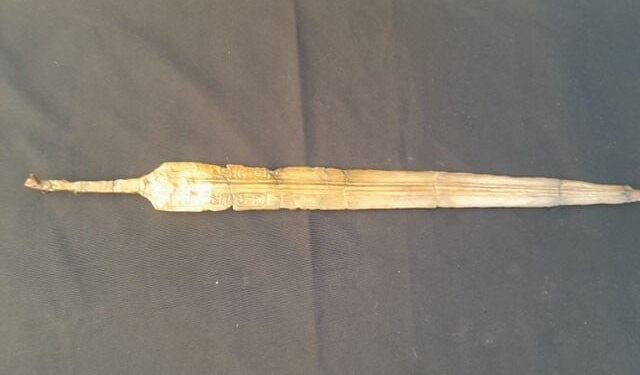 An ancient sword of the era of Hazrat Musa was discovered in Egypt