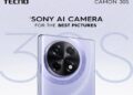CAMON 30S: Equipped with Sony AI camera for exceptional photography experience