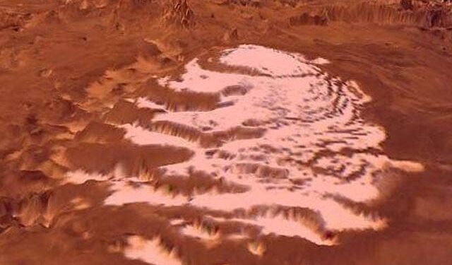 The possibility of life in Martian ice