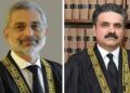 Justice Yahya Afridi met the Chief Justice, Justice Mansoor also came to the chamber