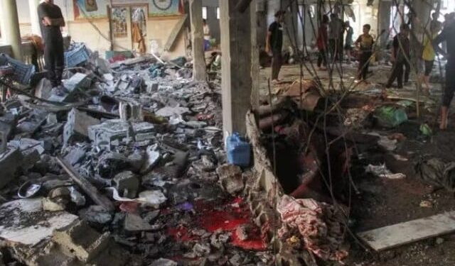 Israeli attack on Gaza school; 22 refugees including women and children martyred