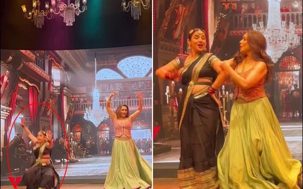 Vidya Balan fell on stage while dancing