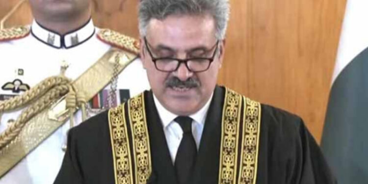 Chief Justice Yahya Afridi issued the first administrative order