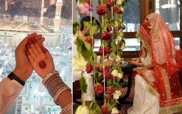 Indian actress's marriage in Medina, photos viral