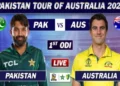 Australia won the toss and invited Pakistan to bat first