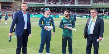 Second T20; Australia wins toss and decides to bat first against Pakistan