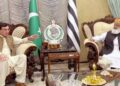 The PTI delegation will meet Maulana Fazlur Rehman today regarding the issue of extending the term of service chiefs