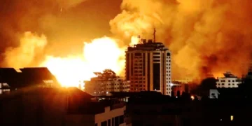 Israeli attacks on two buildings in Northern Gaza, 84 Palestinians including 50 children were martyred
