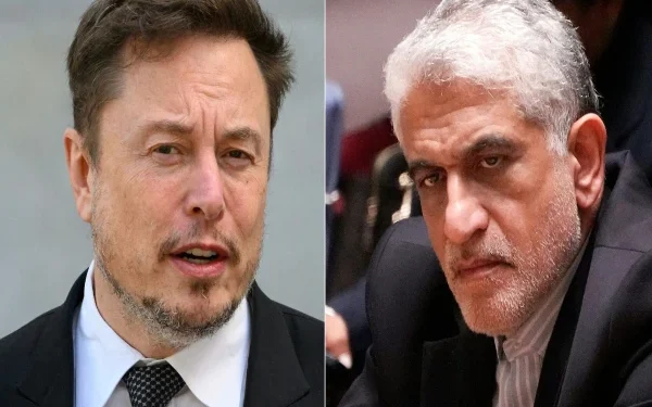 Elon Musk meets with Iran's permanent representative to the United Nations, US media