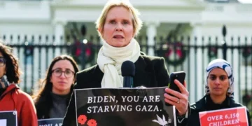 Our tax money is not for the killing of children in Gaza, American actress Cynthia Nixon