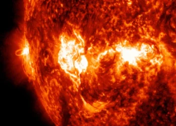 Another intense energy release from the sun