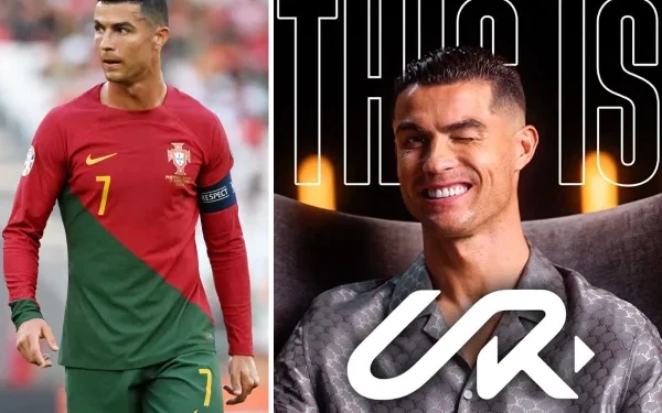 Who is the first guest on Ronaldo's YouTube channel?
