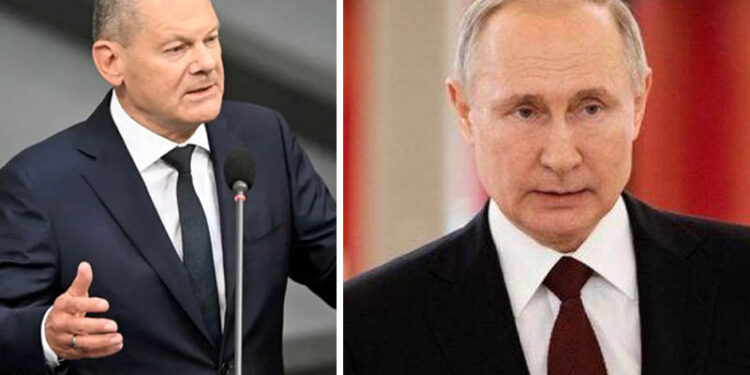 Telephone contact between German Chancellor and Russian President, discussion on the war in Ukraine