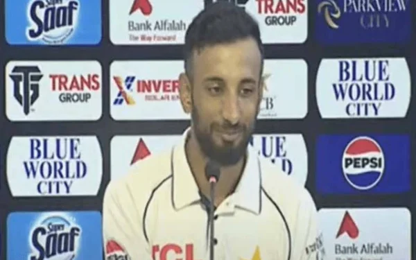 Shan Masood started to complain about the team's frequent mistakes