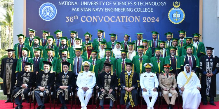 36th CONVOCATION CEREMONY HELD AT PAKISTAN NAVY ENGINEERING COLLEGE – NUST