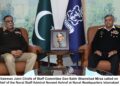 CHAIRMAN JOINT CHIEFS OF STAFF COMMITTEE GENERAL SAHIR SHAMSHAD MIRZA VISITED NHQ