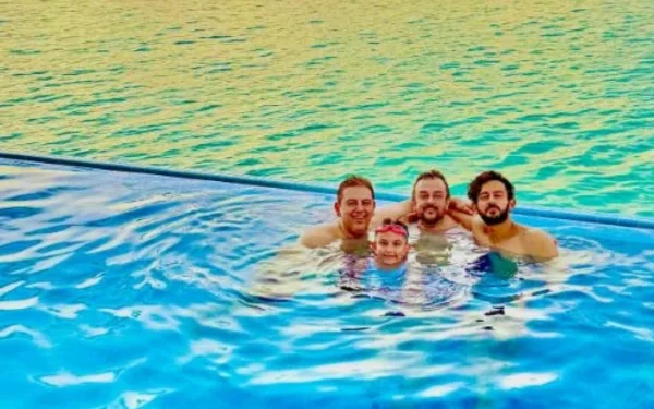 Adnan Sami shares a picture with his son Azan Sami and brother