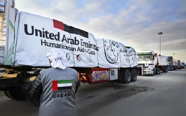 Three convoys carrying UAE aid entered Gaza last week