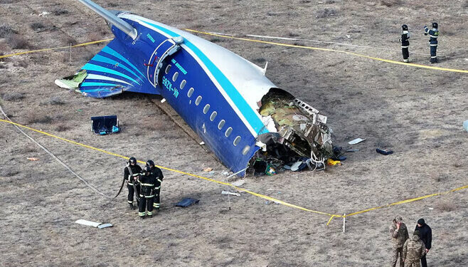 Passenger plane shot down by Russian missile defense system, Azerbaijani officials confirm