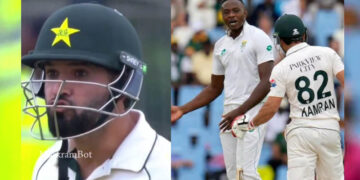 Kamran Ghulam's bitter words with Proteas wicketkeeper, video goes viral